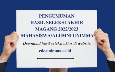 Hasil Seleksi Tahap Akhir Mahasiswa/ Alumni Magang UNIMMA Tahun 2022